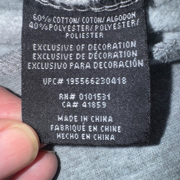 Star Wars The Mandalorian Grogu Baby Yoda Gray Hoodie Men’s Small S - Picture 8 of 8